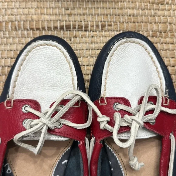 Sperry Top-Sider Red, white and blue Flats Nautical Loafers - Picture 2 of 11